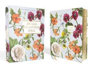 The Thomas Nelson NIV Artisan Collection Bible Leathersoft, Blue Floral features a floral cover and beautiful Comfort Print typeface.