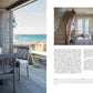 Coastal retreat interior and exterior view showcasing a breezy porch with ocean background in the At Home on the Water by Common Ground, and a bright, modern kitchen.