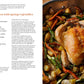 A cookbook page featuring a recipe for rosemary roast chicken with spring vegetables, alongside an image of the prepared dish in a roasting pan, perfect for Go-to Dinners by Common Ground.