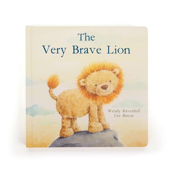 Very brave lion book featuring a lion and a lion cub from Jellycat.