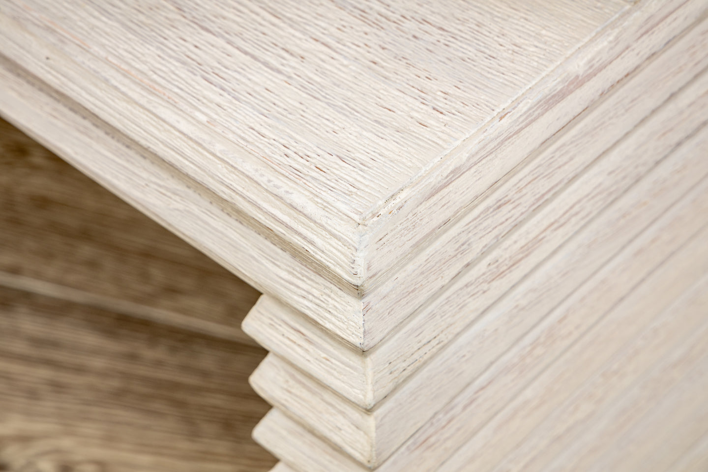 A close up view of the Mr Brown Belmont Coffee Table.
