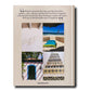 Comporta Bliss by Assouline: Beige book cover adorned with five small scenic photos highlighting beaches, a rustic cabana, tile stairs, and an architectural detail. Featuring a descriptive quote about Comporta's artistic community and the publisher's website at the bottom.