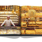 Open book featuring "Dubai Wonder" by Assouline: gold jewelry on the left page, with various bangles and ornaments on the right. A person behind the counter highlights Dubai's rich cultural craftsmanship, akin to a snapshot from diverse tours in Dubai.