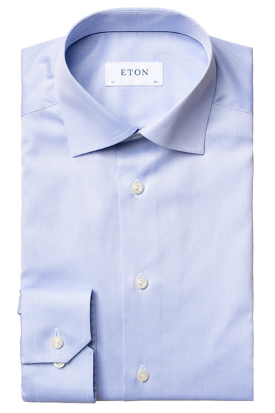 Eton Light Blue Signature Twill Shirt, Slim Fit