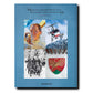 A blue book cover featuring four images: a portrait, a helicopter in snowy mountains, skiers, and a crest. Text at the top reads: "Gstaad is so beautiful! That it's as it was fifty years ago is really lovely and rare." This timeless Alpine chic captures the essence of the Swiss Alps in Assouline's Gstaad Glam.