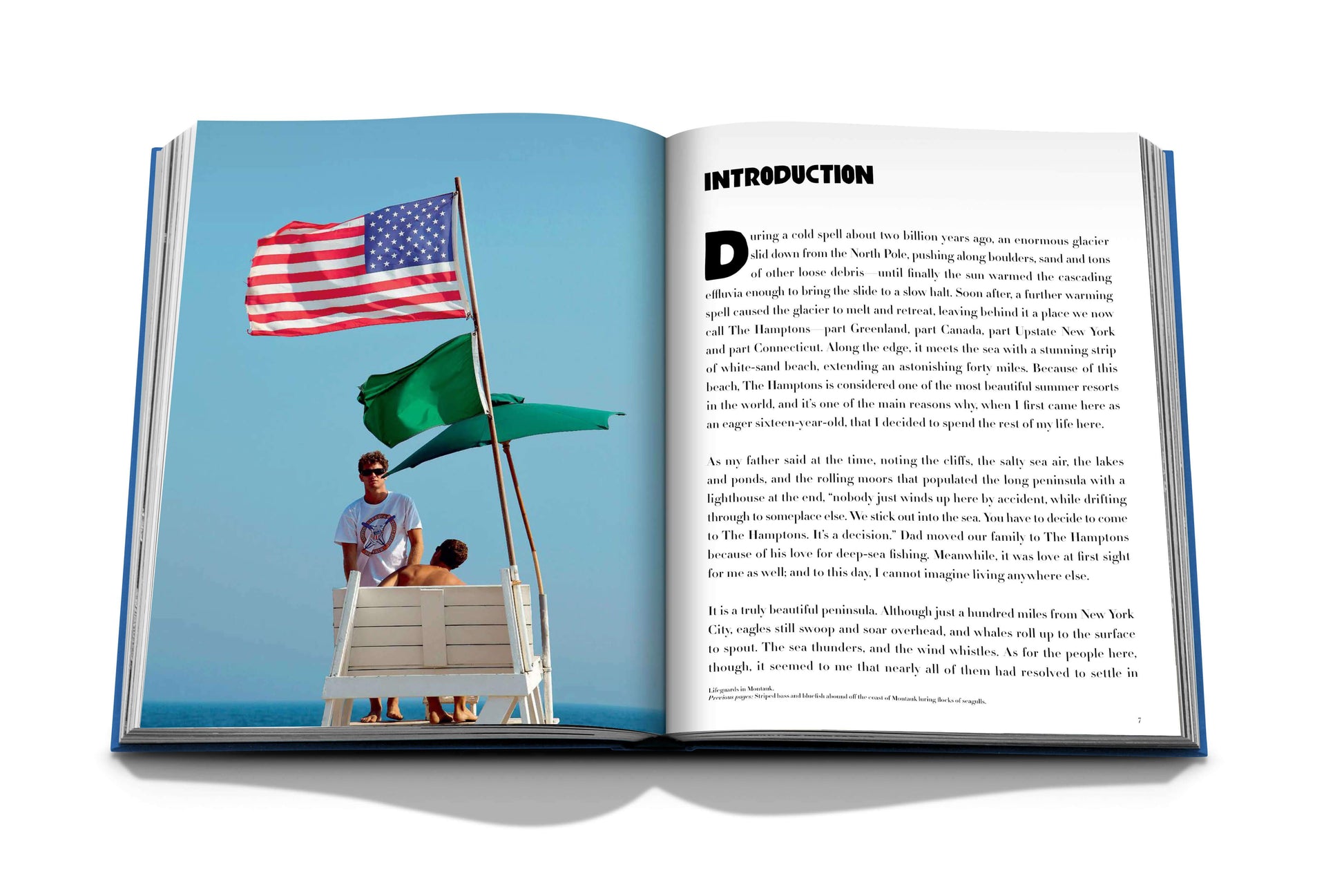 An Hamptons Private book adorned with the American flag is perfect for patriotic readers by Assouline.