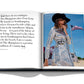 An open book of Hamptons Private with an image of a woman in a hat ideal for leisure reading by Assouline.