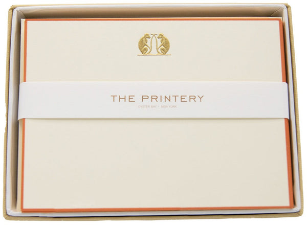 The Printery - Note Card Box Set, Monkey notepad set in a white box.