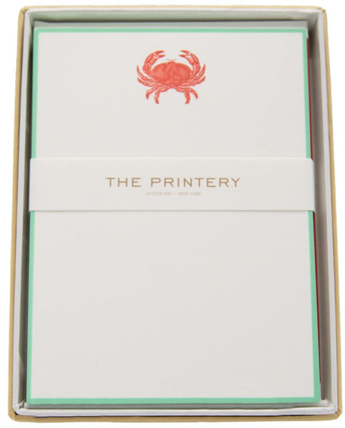 The primary Printery - Note Card Box Set, Crab with a crab on it.