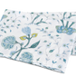 Floral patterned fabric from the Matouk Schumacher Bedding Collection, Khilana, folded neatly on a white background.