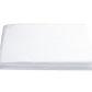 A neatly folded Matouk Milano Bedding Collection White sheet on a plain background.