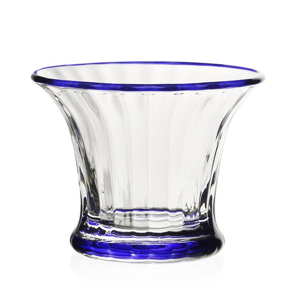 William Yeoward Crystal Siena Mini Blue Vase & Sorbet Glass