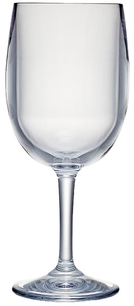 A classic Bold wine drinkware - a clear Bold Acrylic Red Wine Glass on a white background.