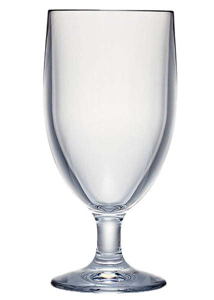 An elegant Bold Acrylic Water Goblet, 12 oz placed on a pristine white background.