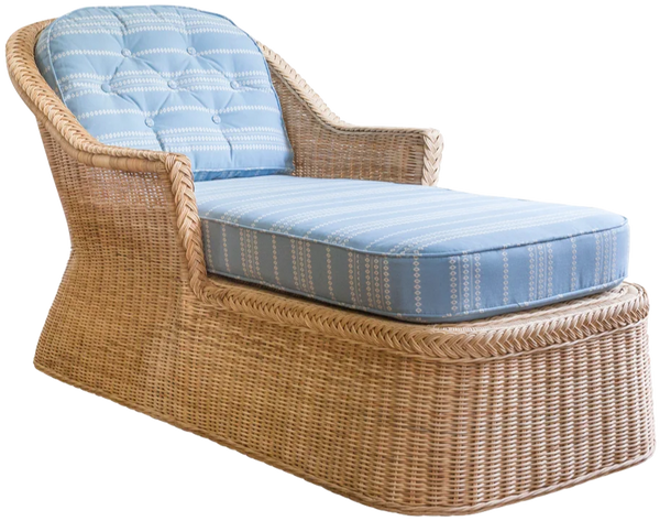 Chatham Chaise with Blue Cushion
