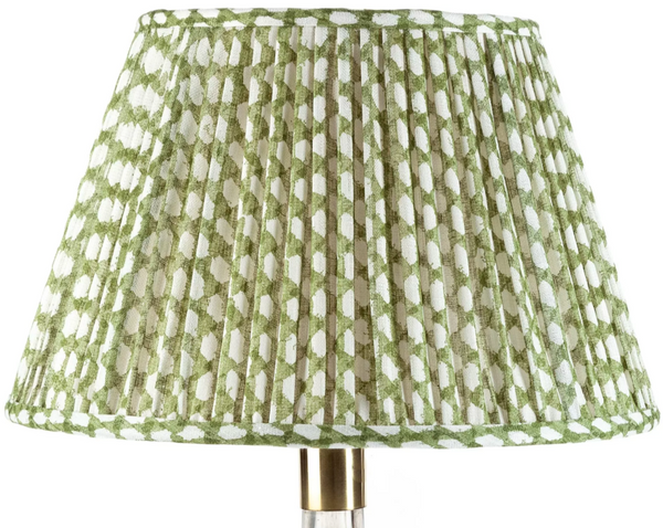Fermoie Wicker Lamp Shade in Green