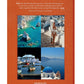 A collage of Assouline's Greek Islands and leisure, showcasing the natural beauty of the coastal topography, traditional boating culture, and iconic architecture.