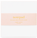The Pink Painted Pad by Sugar Paper features 150 blank sheets and a pale pink band—an essential square notepad for everyday, on-the-go notes.