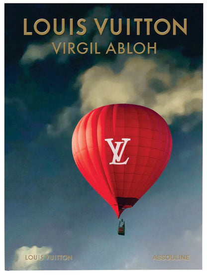 Cover of the Assouline book from the Classics Collection titled "Louis Vuitton: Virgil Alboh," featuring a red hot air balloon with the LV logo against a cloudy sky background.
