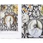 Discover the beauty of dining with \"Juliska Together at the Table: Entertaining At Home With the Creators of Juliska,\" showcasing refined table settings featuring intricate Juliska tableware and decorative napkins. Set on a patterned tablecloth adorned with flowers and candles, this book celebrates life’s moments with dining elegance.