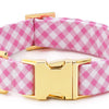 Fabric Dog Collar - Hot Pink Gingham