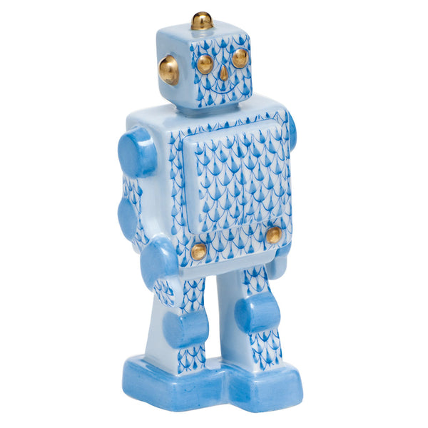 Herend Toy Robot, Blue