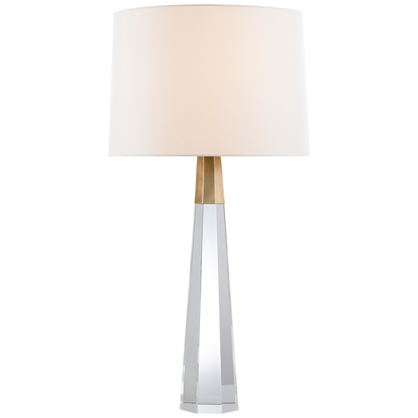 Olsen Table Lamp, Crystal and Brass