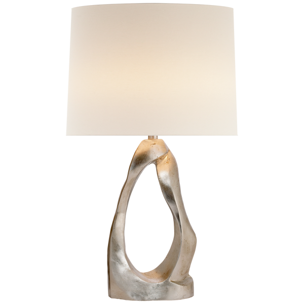 Cannes Burnished Silver Leaf Table Lamp