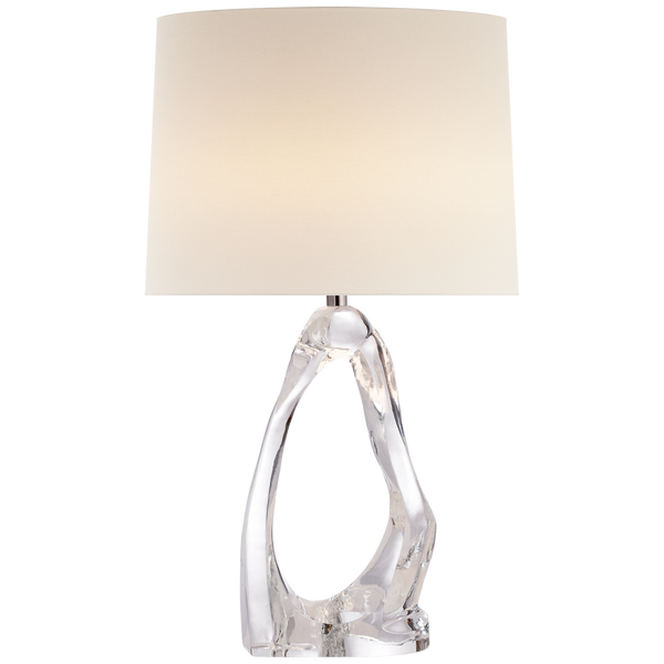Cannes Glass Table Lamp, Clear