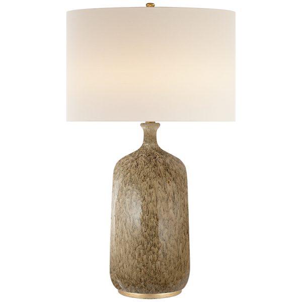 Culloden table lamp in marbled sienna