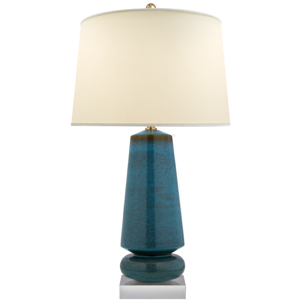 Parisienne Medium Table Lamp in Oslo Blue