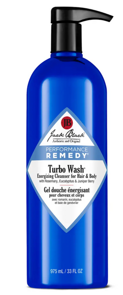 Jack Black Turbo Wash Energizing Cleanser for Hair & Body, 33 oz