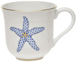 aquatic mug blue starfish 3.5"H