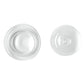 A pair of Piper Round Butter Dishes by Blue Pheasant on a white surface.
