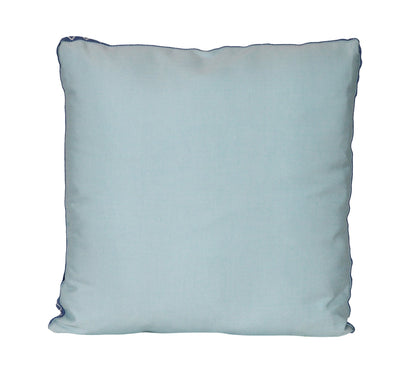 Turquoise Outdoor Pillow with Boxed Edge