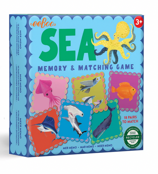 Eeboo Sea Little Square Memory Game