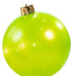 The Holiball Giant Inflatable Ornament in lime green, featuring a gold cap and hanging loop, introduces a fun twist to your holiday decorations.