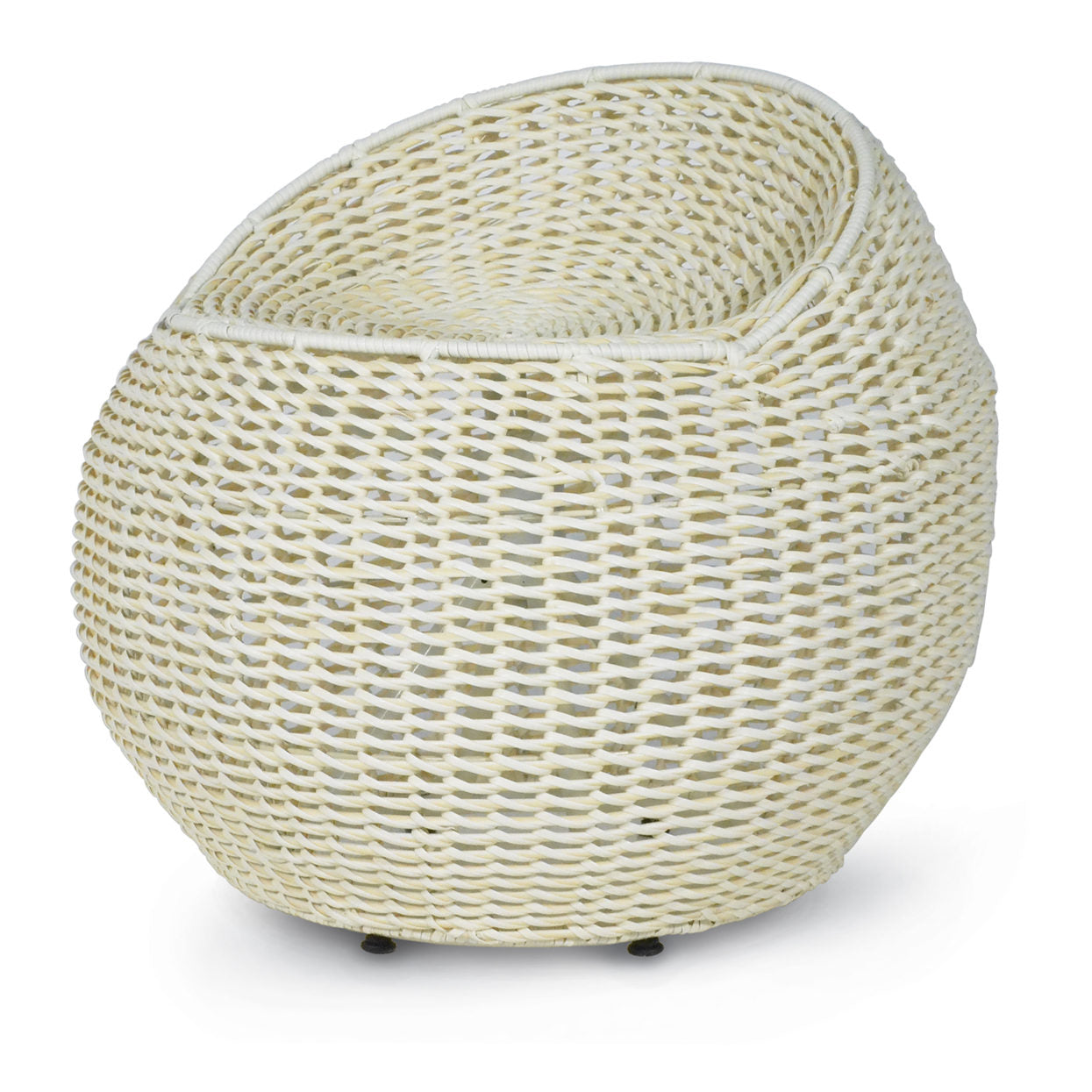 Experience comfort and style with the PALECEK Open Weave Wicker Swivel Stool. Its 360-degree swivel ensures effortless movement, while the synthetic wicker and powder-coated metal frame make it ideal for both outdoor and indoor use. Designed with small black feet for added versatility.