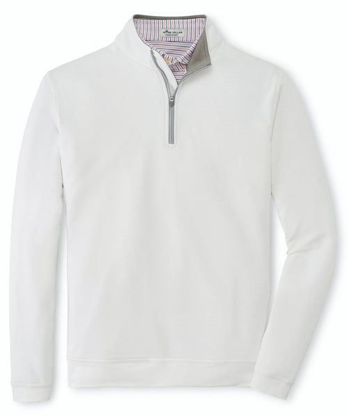 Peter Millar Perth Performance Quarter-Zip pullover on a plain background.