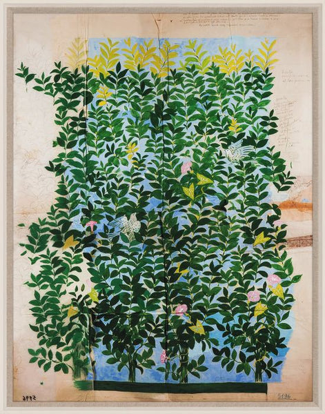 Green Leaves by Paule Marrot in Acrylic Box