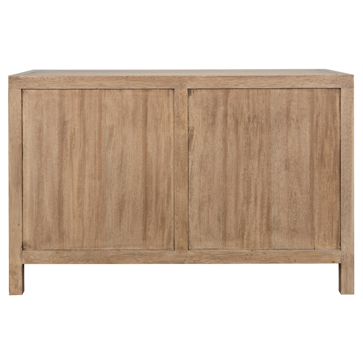 Noir's Quadrant 2 Door Sideboard, crafted from Washed Walnut, showcases a natural finish and features two front doors.
