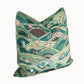 An Edgar Custom Drapery Rolling Hills Pillow with a floral design on it, made of 100% Linen.