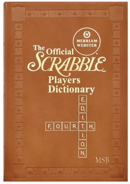 Scrabble Dictionary Leather Book