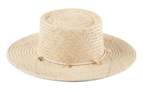 Lack of Color Seashells Boater Hat