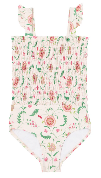 minnow smocked one piece in cloister botanical