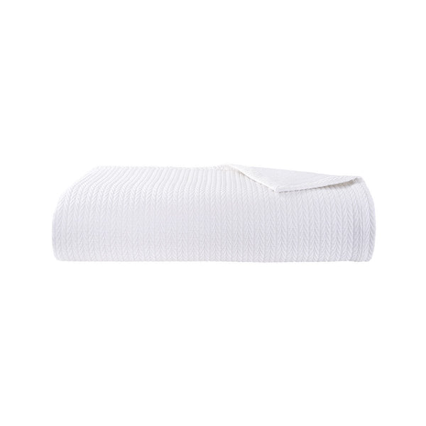 Yves Delorme Songe Quilted Coverlet Blanc