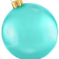 Add a festive touch to your holiday decorations with the Holiball Giant Inflatable Ornament by Holiball. Featuring a teal finish and a gold cap, its UV-resistant coating guarantees vibrant color throughout the season.