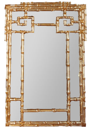CG Antique Gold Oriental Mirror, 38" X 58"